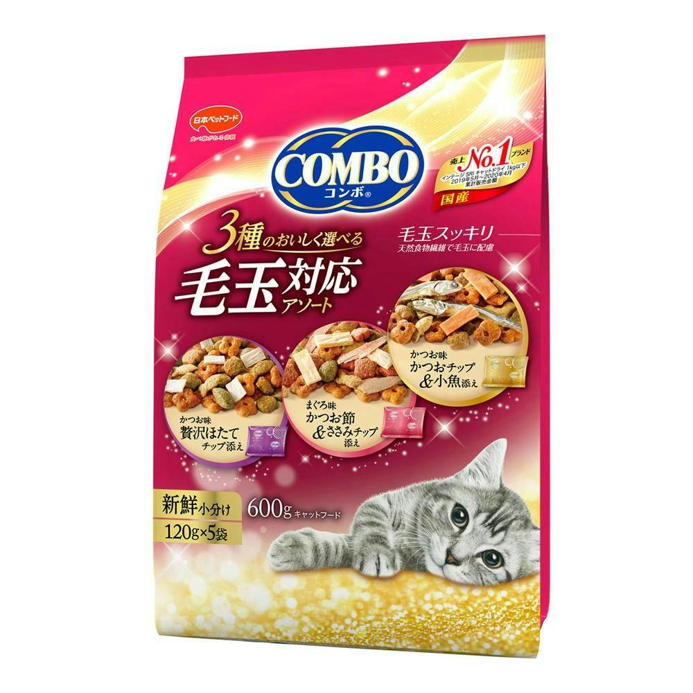 日本ペットフードコンボキャット 毛玉対応アソート 600g(1ケース12個入り)1010928012 4902112044827 猫用ドライフード 日本ペットフードコンボキャット 毛玉対応アソート 600g(1ケース12個入り)1010928012 4902112044827 猫用ドライフード