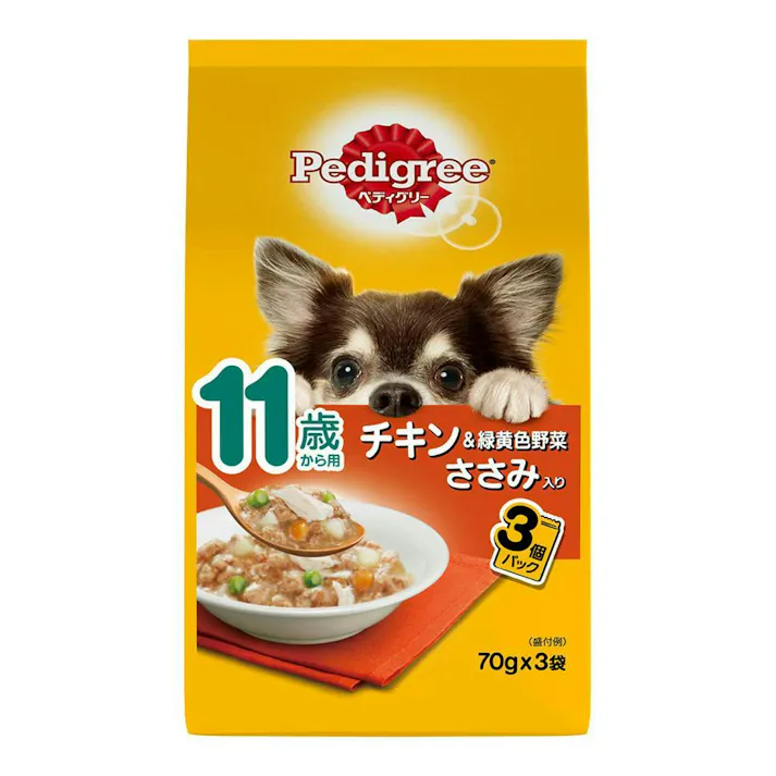 【ケース販売】マースジャパン リミテッド P121 11歳からほぐれチキン野菜ササミ 3P(1ケース48個入り)1080212048 4902397809036【別送品】