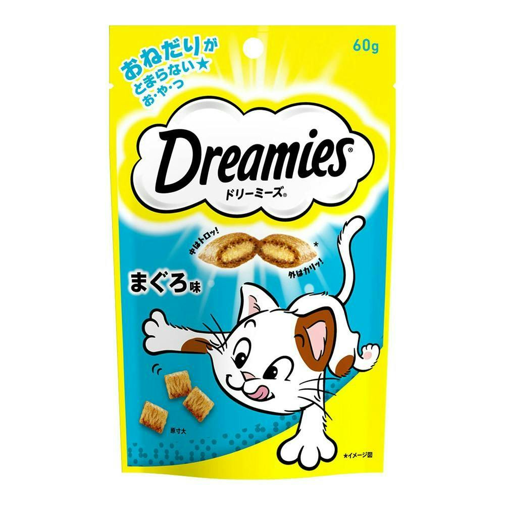 マースジャパンリミテッドドリーミーズ まぐろ味 60g(1ケース36個入り)1080587036 4902397836032 ドライタイプおやつ(猫) マースジャパンリミテッドドリーミーズ まぐろ味 60g(1ケース36個入り)1080587036 4902397836032 ドライタイプおやつ(猫)