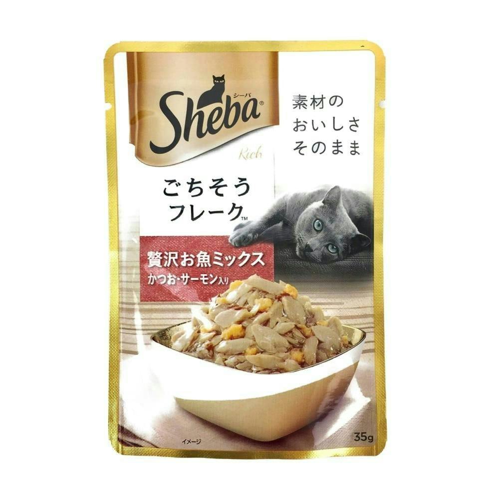 マースジャパンリミテッドシーバリッチ お魚ミックスかつおサーモン35g(1ケース96個入り)1080997096 4902397848028 猫用ウェットフード(パウチ) マースジャパンリミテッドシーバリッチ お魚ミックスかつおサーモン35g(1ケース96個入り)1080997096 4902397848028 猫用ウェットフード(パウチ)