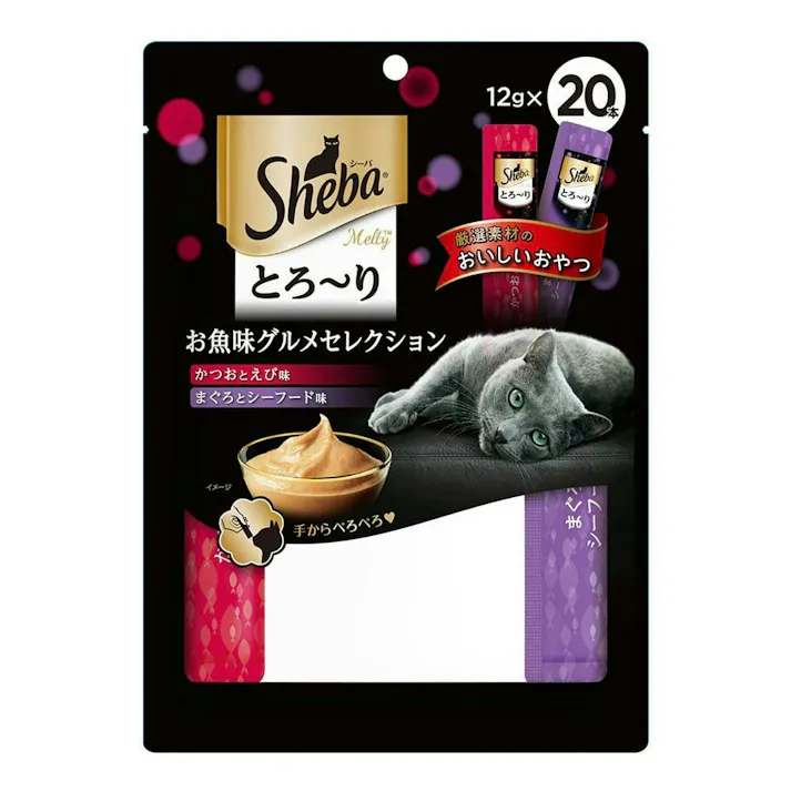 【ケース販売】マースジャパン リミテッド シーバ とろ~り メルティお魚味グルメS 20P(1ケース20個入り) 猫 ペーストタイプ 食いつき抜群 1081155020【別送品】