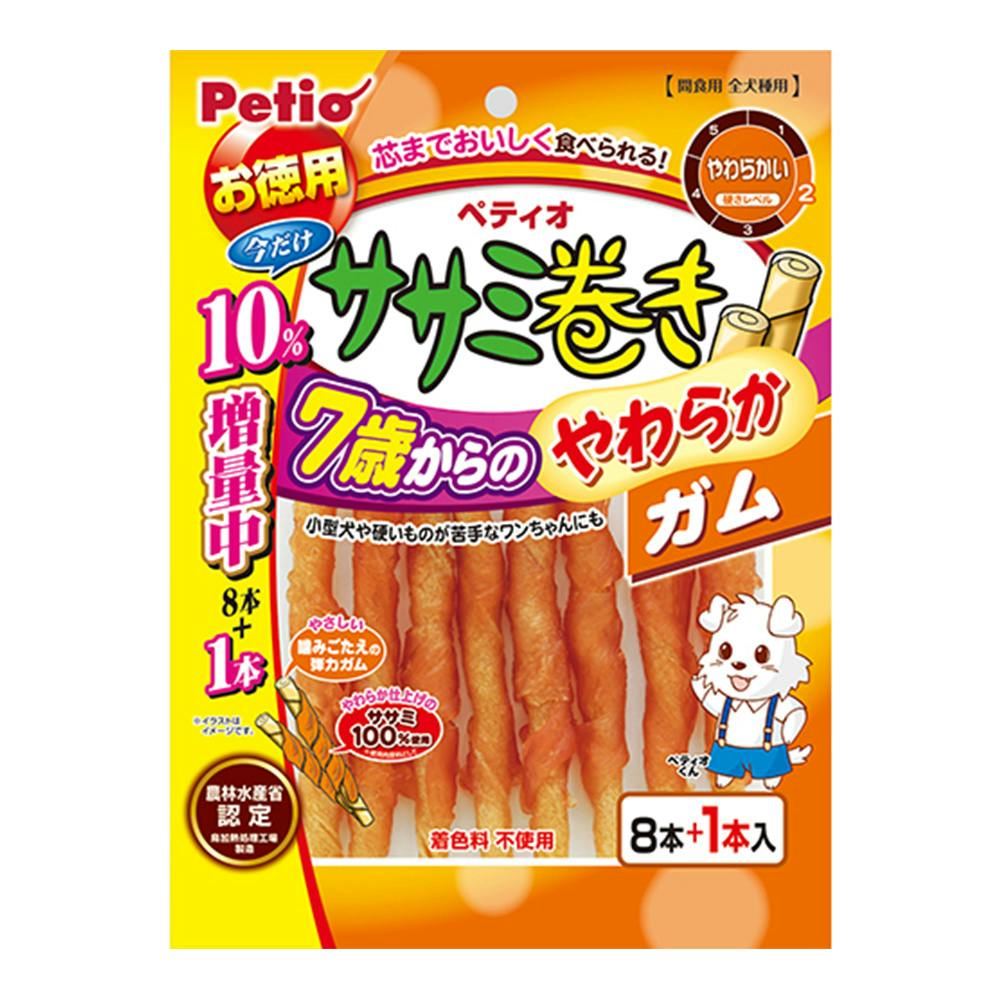 ペティオ7歳からのやわらかササミ巻きガム8本(1ケース30個入り)3418292030 4903588138577 ガム・デンタルケア ペティオ7歳からのやわらかササミ巻きガム8本(1ケース30個入り)3418292030 4903588138577 ガム・デンタルケア