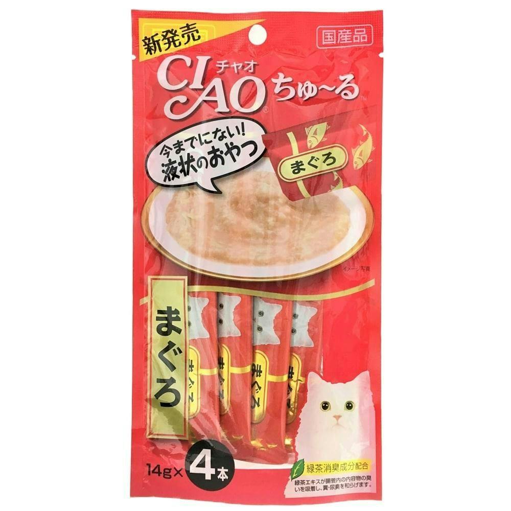 いなばCIAO ちゅ~る まぐろ 14gx4(1ケース48個入り)チャオちゅーる 国産 4901133716577 3751175048 ペースト・ウェットタイプおやつ(猫) いなばCIAO ちゅ~る まぐろ 14gx4(1ケース48個入り)チャオちゅーる 国産 4901133716577 3751175048 ペースト・ウェットタイプおやつ(猫)