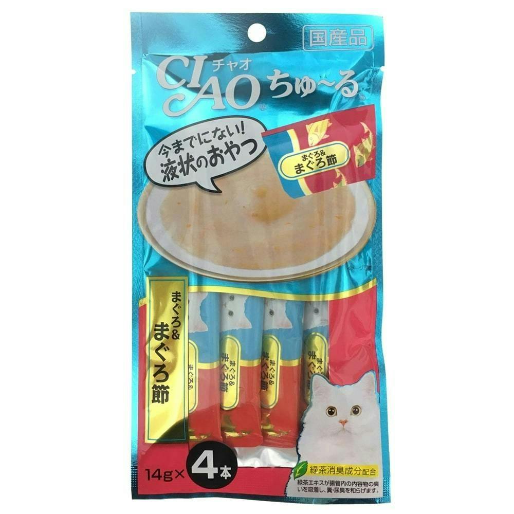 いなばCIAO ちゅ~る まぐろ&まぐろ節4本(1ケース48個入り)チャオちゅーる 国産 4901133718458 3751842048 ペースト・ウェットタイプおやつ(猫) いなばCIAO ちゅ~る まぐろ&まぐろ節4本(1ケース48個入り)チャオちゅーる 国産 4901133718458 3751842048 ペースト・ウェットタイプおやつ(猫)