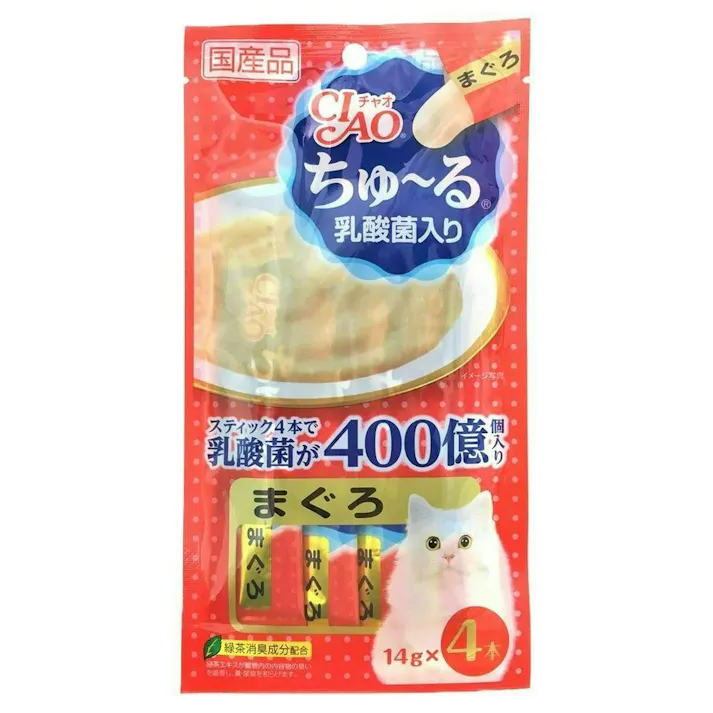 【ケース販売】いなば ちゅ~る 乳酸菌入りまぐろ(1ケース48個入り)ちゅーる 国産 お腹 ペット用 おやつ 猫用 3752181048【別送品】