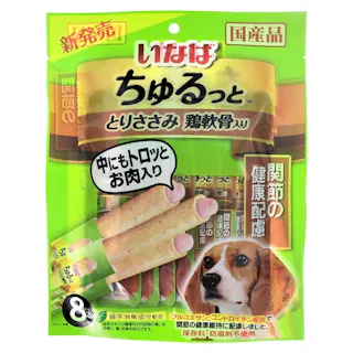 【ケース販売】いなば ちゅるっととりささみ鶏軟骨入り関節健康配慮8本(1ケース16個入り)ちゅーる グルコサミン コンドロイチン 国産 ペット用 おやつ 猫用 3752216016【別送品】
