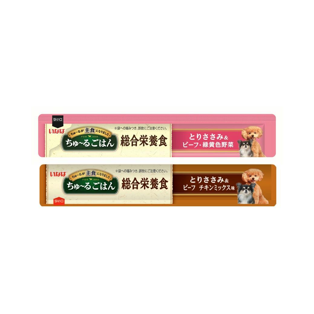 ケース販売】いなば ちゅ～るごはんささみビーフバラエティ14g 20本(1