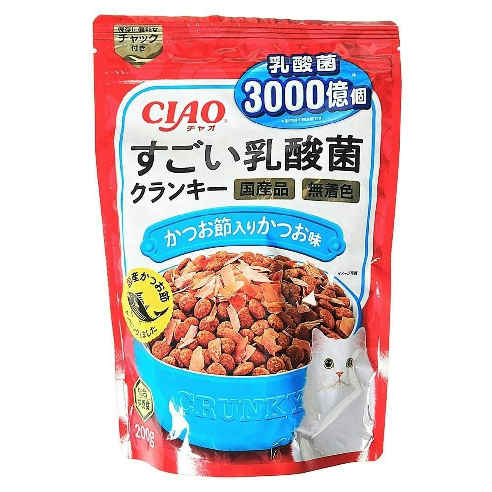いなばCIAO乳酸菌クランキーかつお節かつお味(1ケース24個入り)チャオ 国産 お腹 4901133651755 3753008024 猫用ドライフード いなばCIAO乳酸菌クランキーかつお節かつお味(1ケース24個入り)チャオ 国産 お腹 4901133651755 3753008024 猫用ドライフード