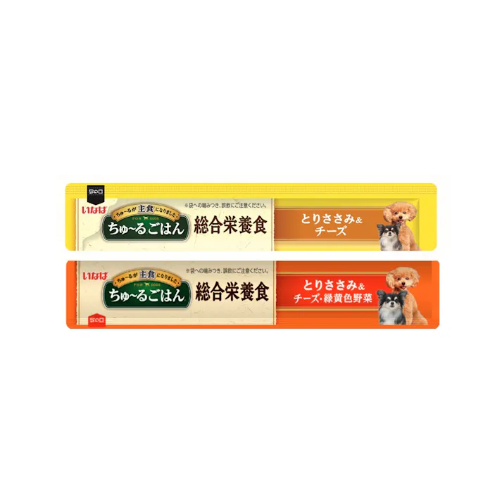 【ケース販売】いなば ちゅ~るごはん 20本 とりささみ・チーズバラエティ(1ケース16個入り)ちゅーる 国産 ペット用 おやつ 犬用 3753551016【別送品】