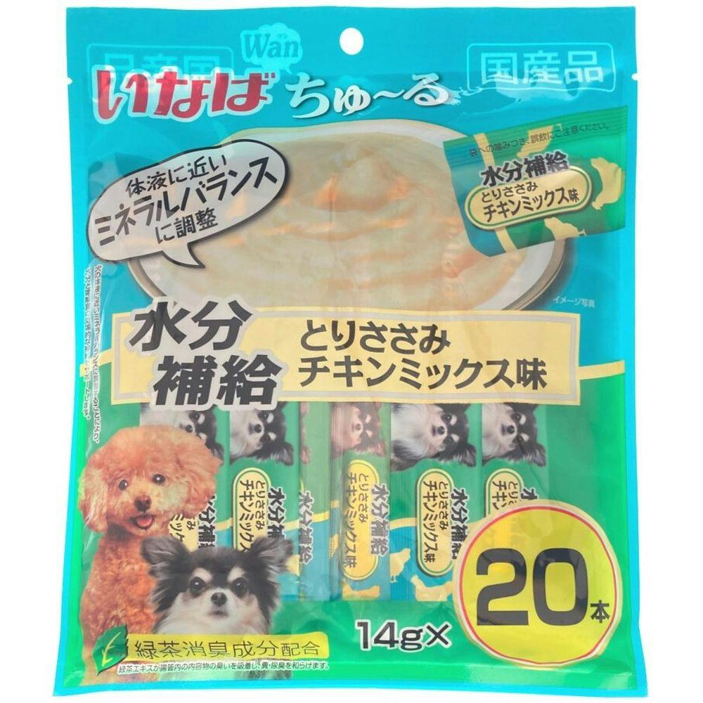 いなばWanちゅ~る20P水分補給とりささみチキンミックス味(1ケース16個入り)犬ちゅーる 国産 4901133915352 3754050016 ペースト・ウェットタイプおやつ いなばWanちゅ~る20P水分補給とりささみチキンミックス味(1ケース16個入り)犬ちゅーる 国産 4901133915352 3754050016 ペースト・ウェットタイプおやつ