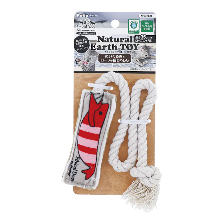ペティオ【ケース販売】エシカルNE ぬいぐるみとロープのじゃらし(1ケース144個入り)3418477144 4903588268458【別送品】
