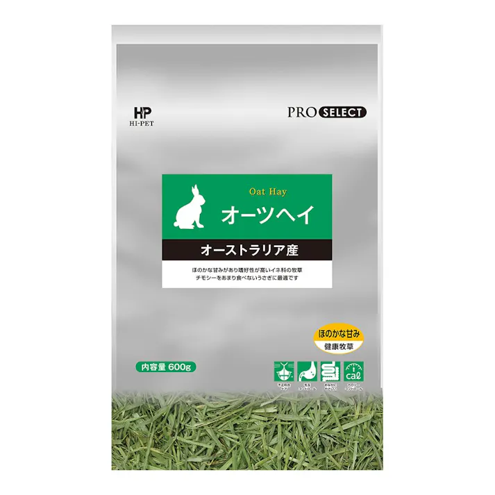 【ケース販売】ハイペット プロセレクト オーツヘイ600g(1ケース12個入) ペット用 小動物 フード 1600788012【別送品】
