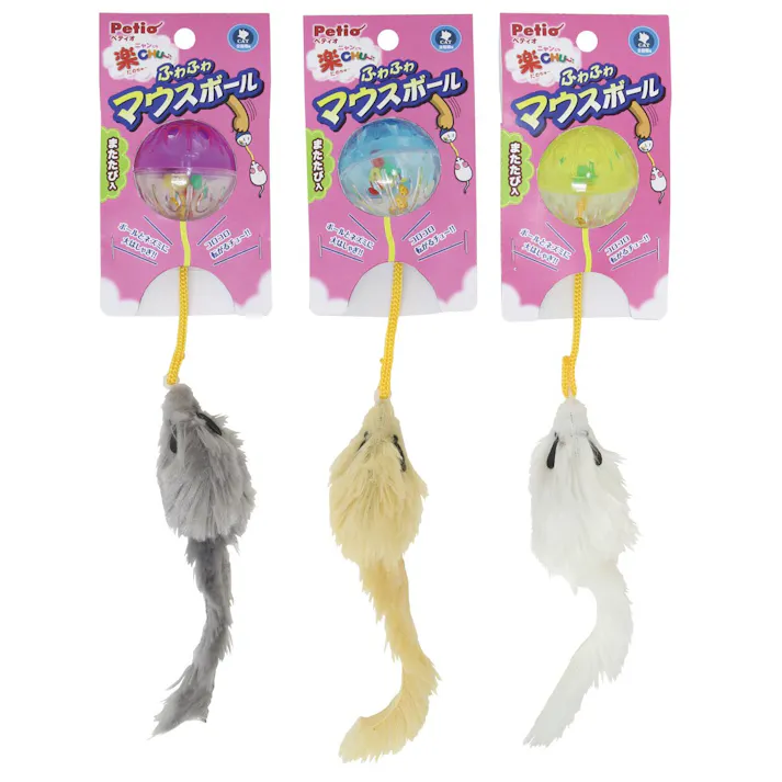 【ケース販売】ペティオ ニャンとも楽CHU~ふわふわマウスボール(1ケース12個入) 3415755012【別送品】