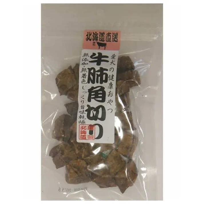 【ケース販売】TIコーポレーション 牛肺角切り(1ケース100個入) おやつ 成犬用 嗜好性抜群 4180114100【別送品】