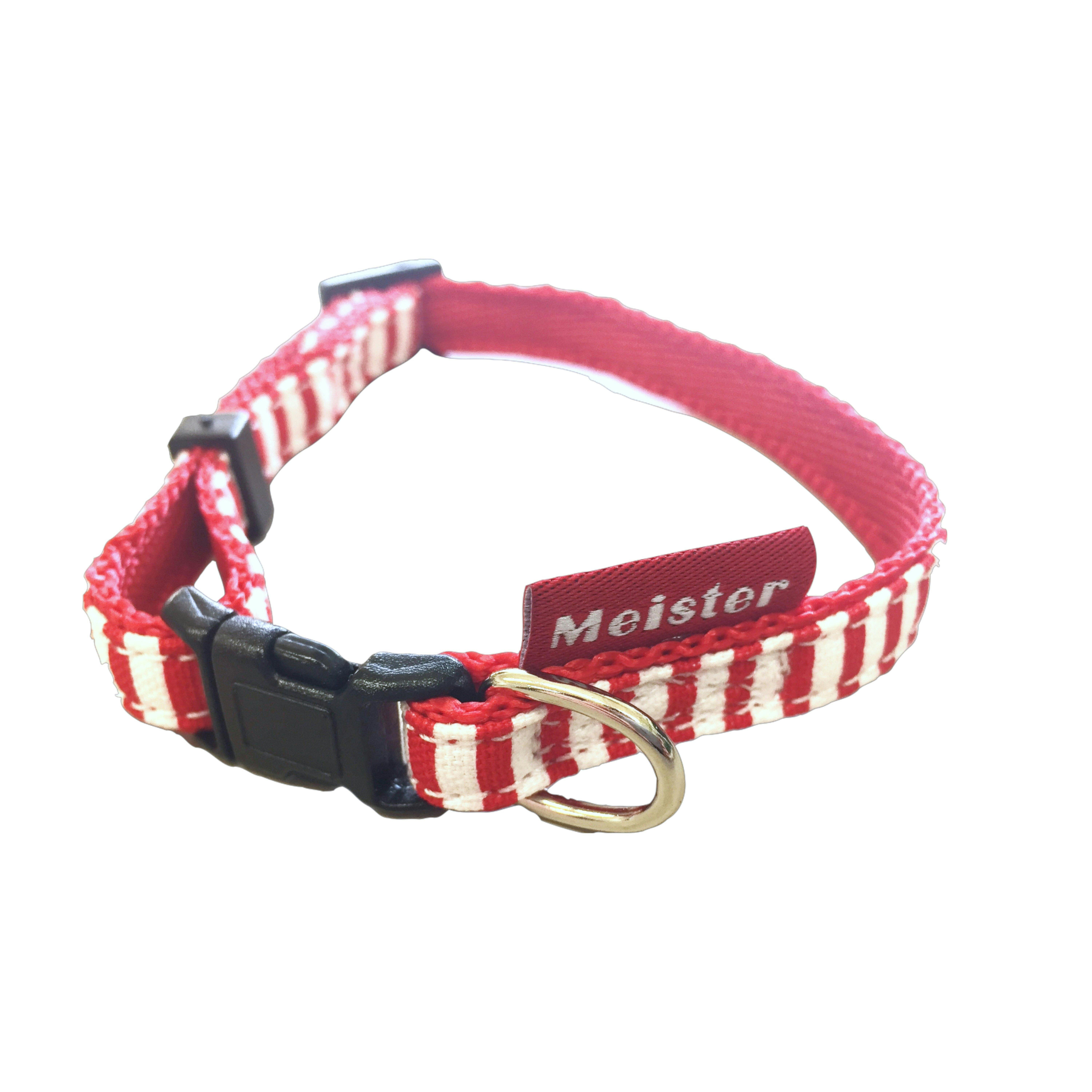 M0344RマイスターカラーSSボーダー 首輪 迷子防止 犬用 3343500001【別送品】