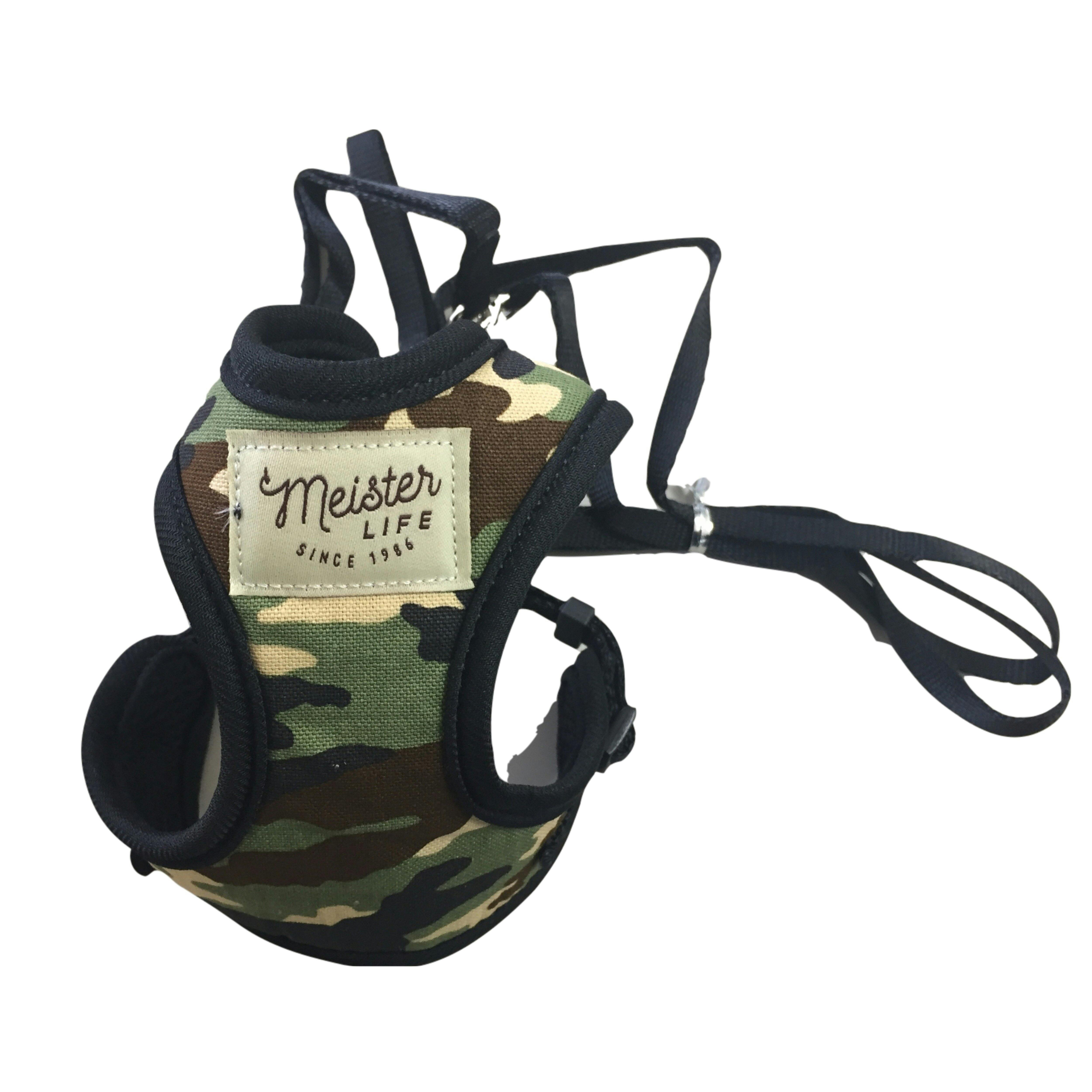 キャットソフティハーネスリードアーミーグリーン 引き紐(セット含む) 迷子防止 猫用 3345059001【別送品】