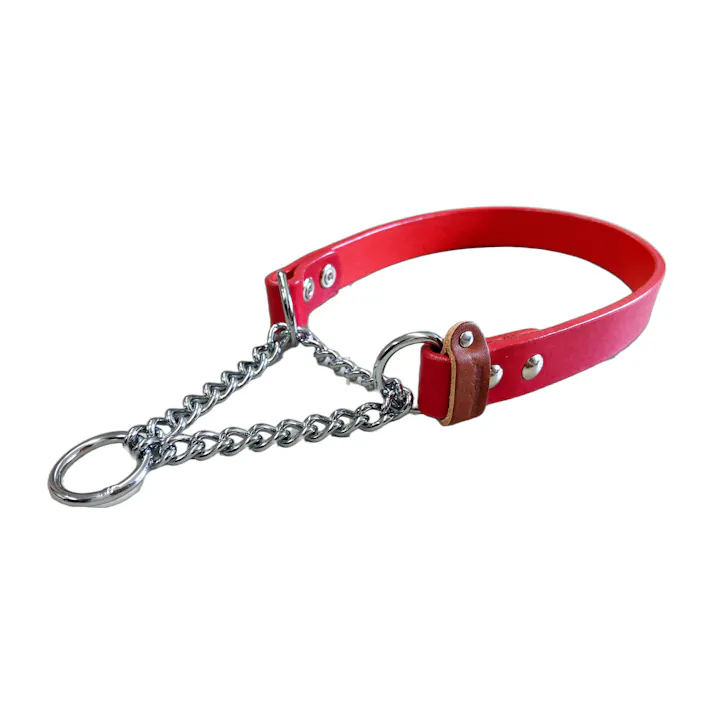 カワノ産業 MPレザーハーフチェーンカラー#21レッド 3345474001【別送品】