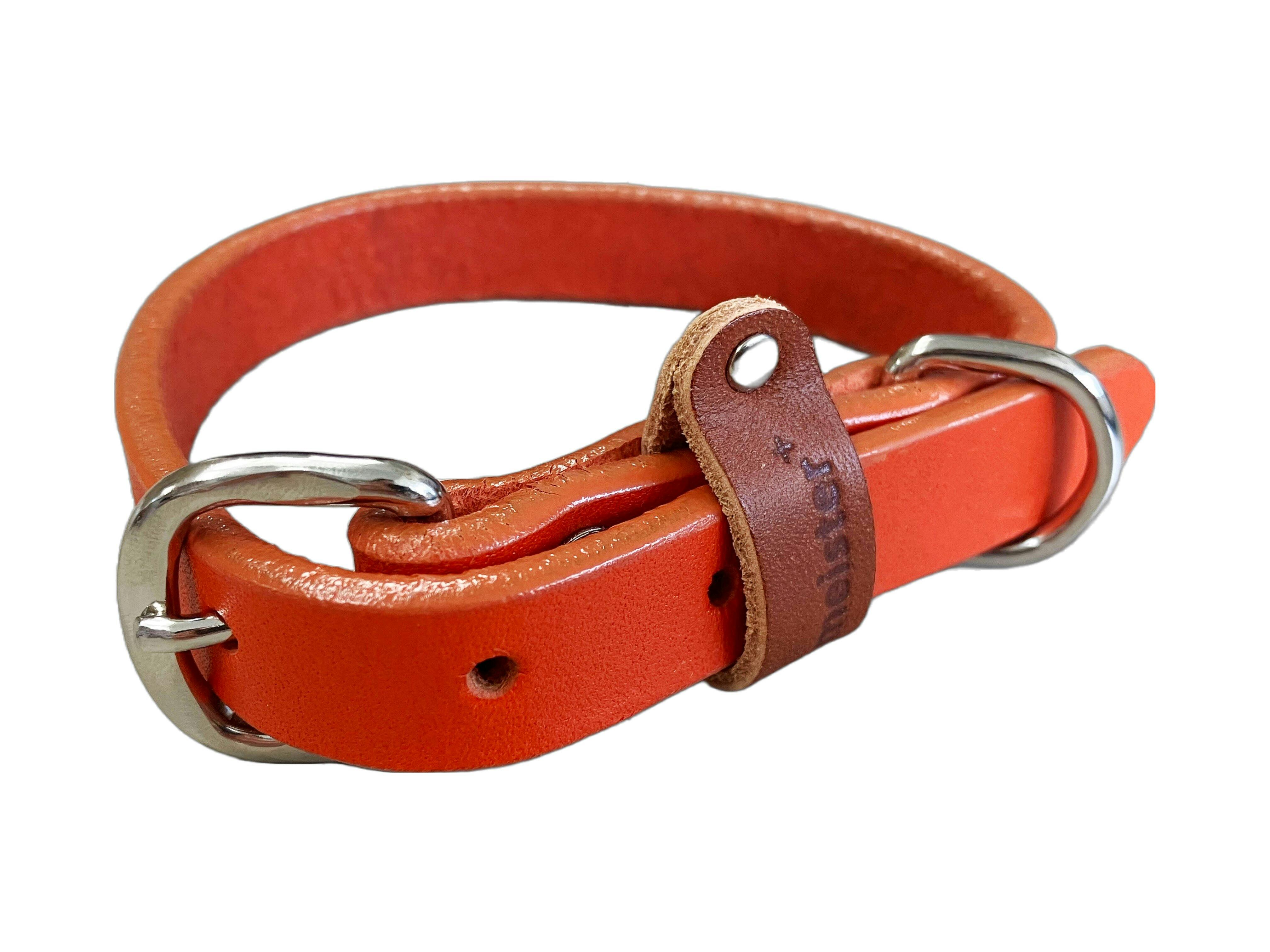 マイスタープラスレザーカラー#15オレンジ 首輪 迷子防止 犬用 3345486001【別送品】