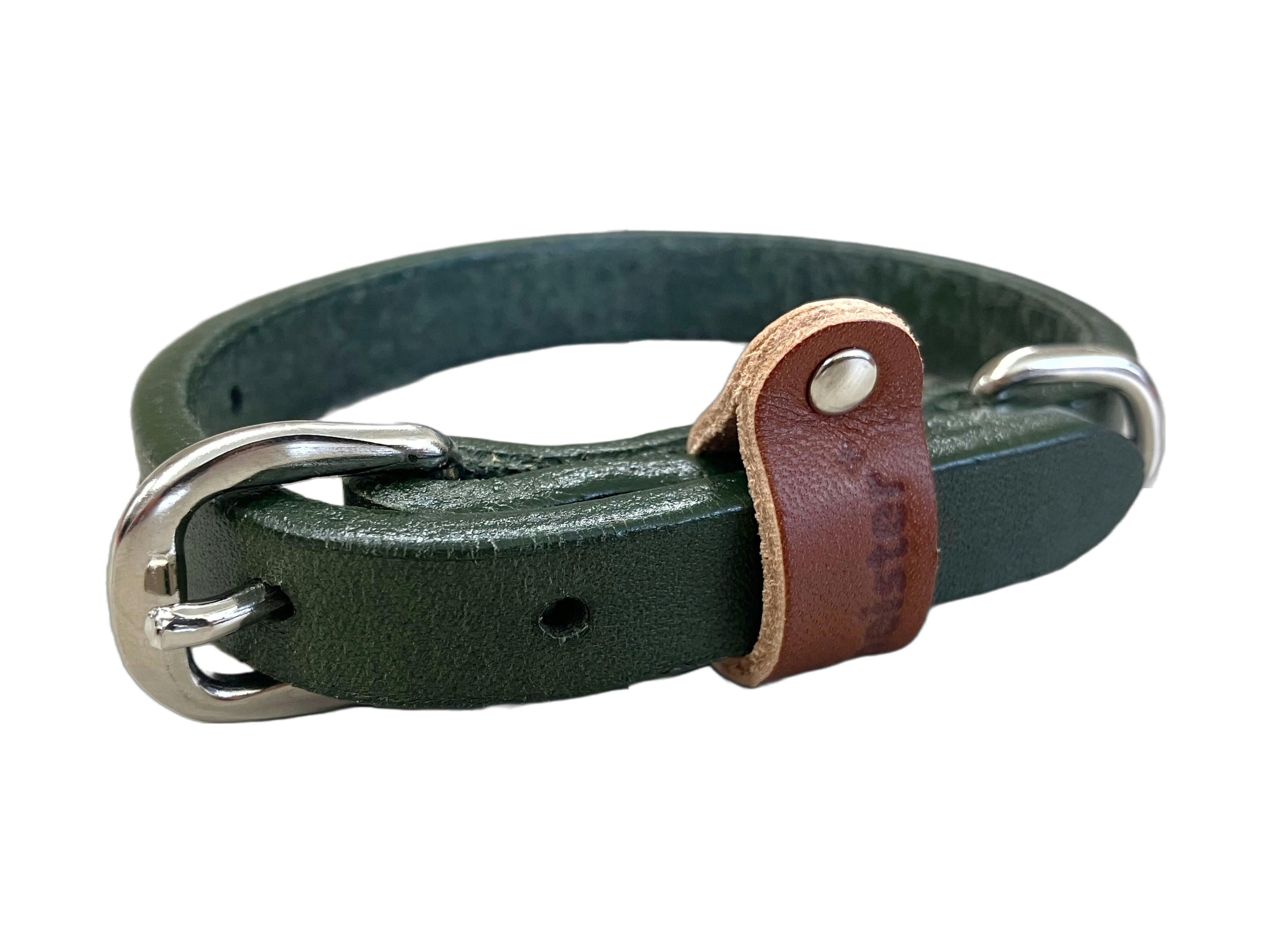 マイスタープラスレザーカラー#12カーキ 首輪 迷子防止 犬用 3345507001【別送品】