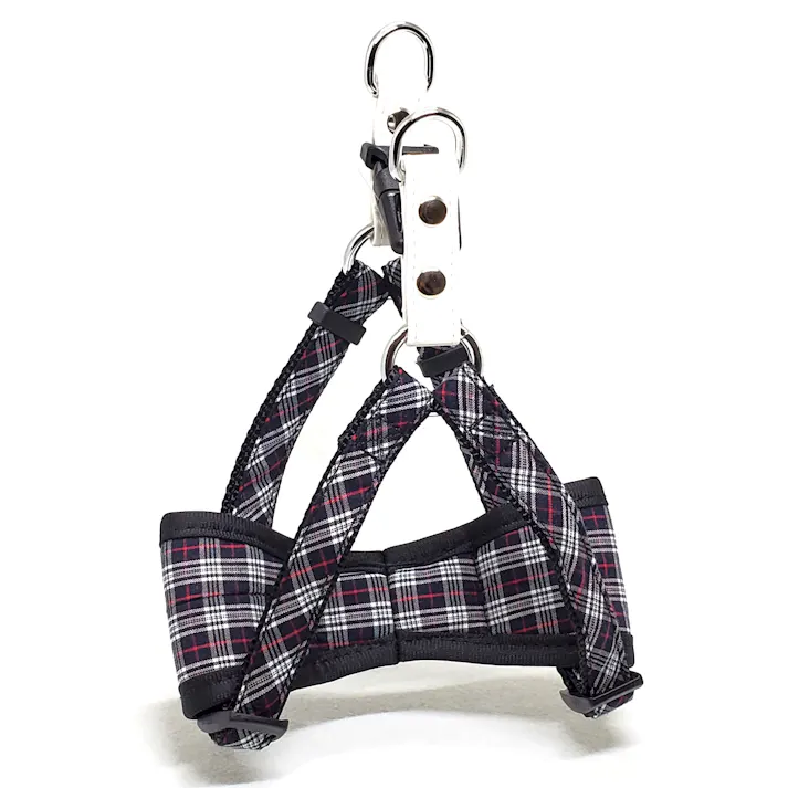 リードッグ Bチェック簡単ソフトHブラックM 犬 用品 胴輪 1712108001【別送品】