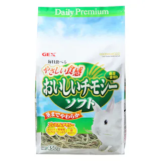 ジェックス おいしいチモシーソフト450g 小動物 フード 一番刈り 1742373001【別送品】