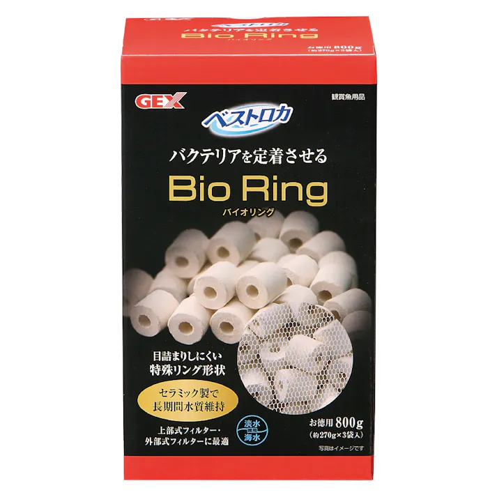 ジェックス ベストロカ バイオリング800g 観賞魚 用品 観賞魚用ろか材 1742778001【別送品】