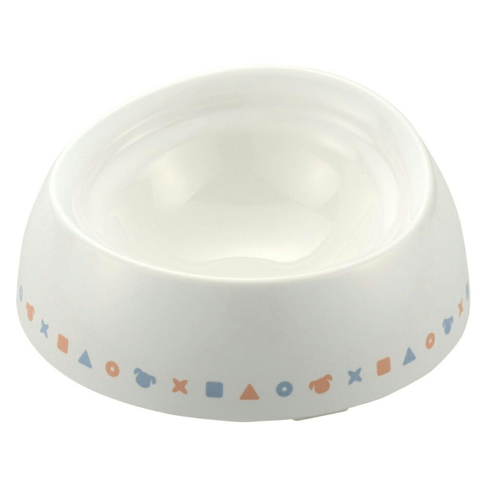 リッチェル ワンちゃん食べやすい食器浅型ラインS 4945680560276 2801260001【別送品】