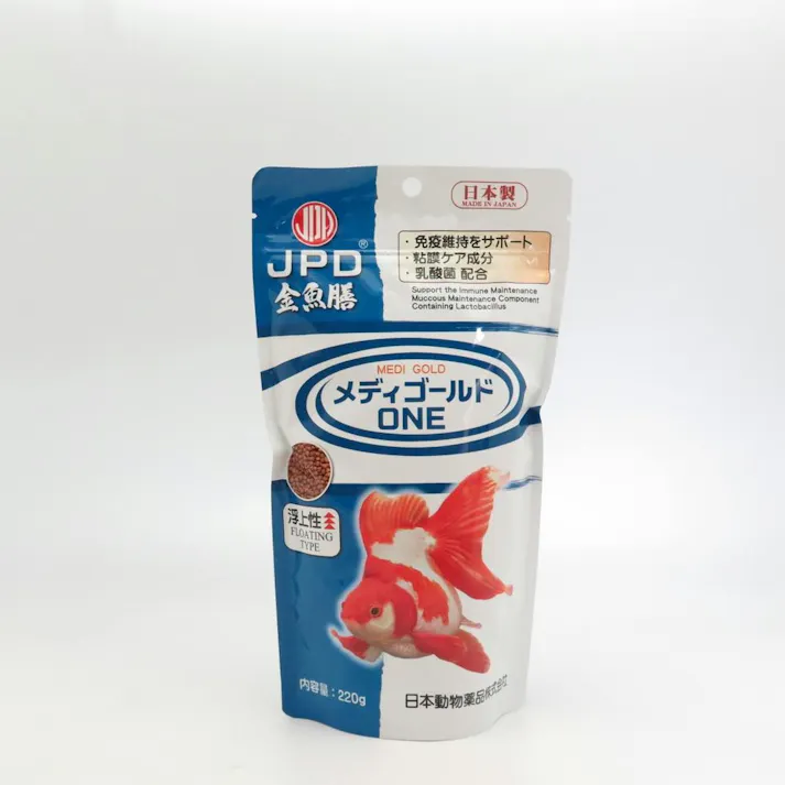 ニチドウ メディゴールドONE浮上性220g 観賞魚 フード 金魚用フード 2951976001【別送品】