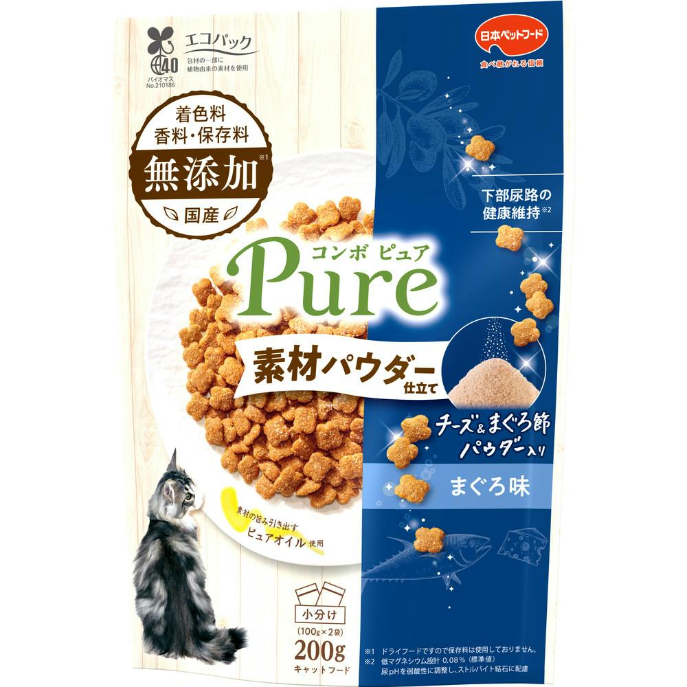 日本ペットフード コンボピュアC鮪味チーズ鮪節200g 4902112047507 1011376001 猫用ドライフード 日本ペットフード コンボピュアC鮪味チーズ鮪節200g 4902112047507 1011376001 猫用ドライフード