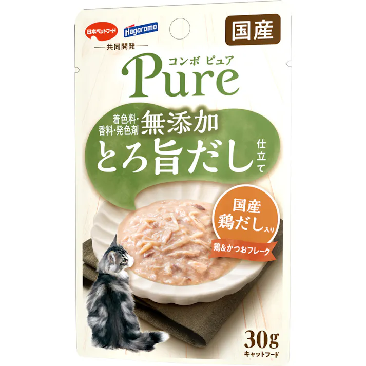 日本ペットフード コンボピュアCパウチ鶏&鰹鶏だし30g 4902112068953 1011393001【別送品】