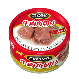 ペットライン Nごちそうタイム 牛肉角切り 80g 4902418611280 1040659001【別送品】