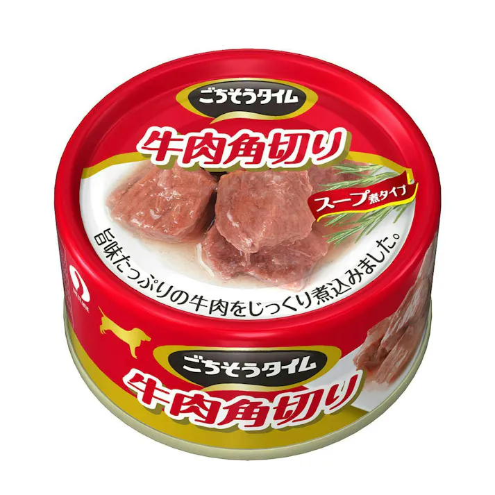 ペットライン Nごちそうタイム 牛肉角切り 80g 4902418611280 1040659001【別送品】