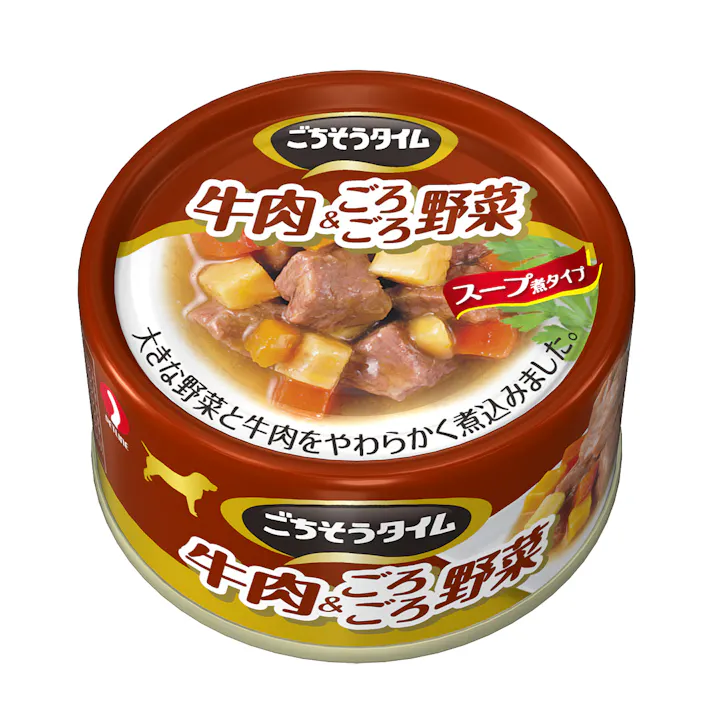 ペットライン Nごちそうタイム 牛肉&野菜 80g 4902418611396 1040660001【別送品】