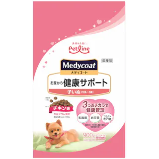 ペットライン 新メディコート お腹健康 子犬 900g 犬用 ドライフード 嗜好性 1041113001【別送品】
