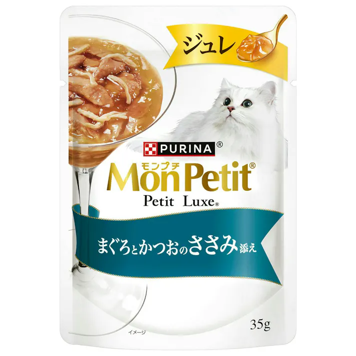ネスレ日本 モンプチ プチリュクス ジュレ 鮪鰹の笹身 35g 猫用 ウェット 嗜好性 1061774001【別送品】