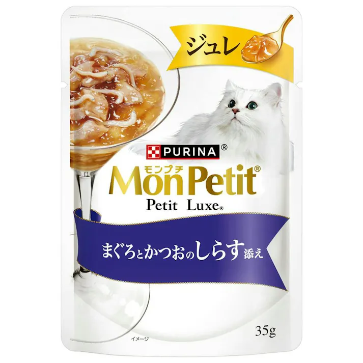 ネスレ日本 モンプチ プチリュクス ジュレ 鮪鰹のしらす 35g 猫用 ウェット 嗜好性 1061776001【別送品】