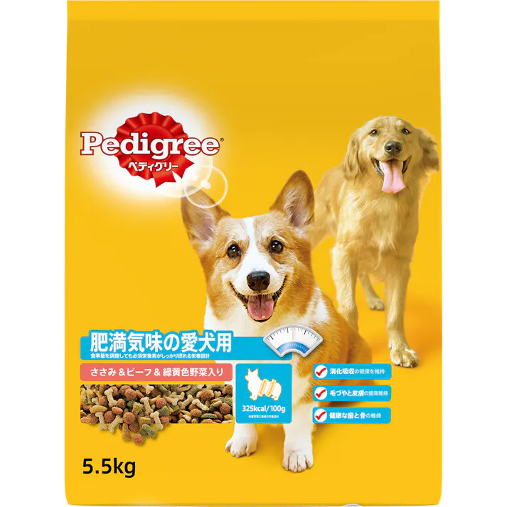 マース ペディグリー肥満犬用ささみビーフ5.5kg 4902397840374 1080758001【別送品】