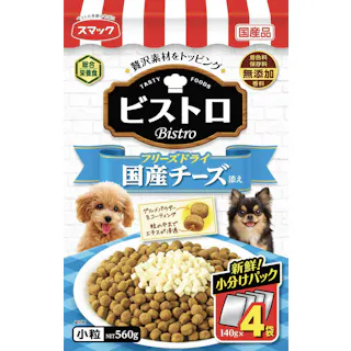 スマック ビストロFD国産チーズ560g 犬用 ドライフード 総合栄養食 1610668001【別送品】
