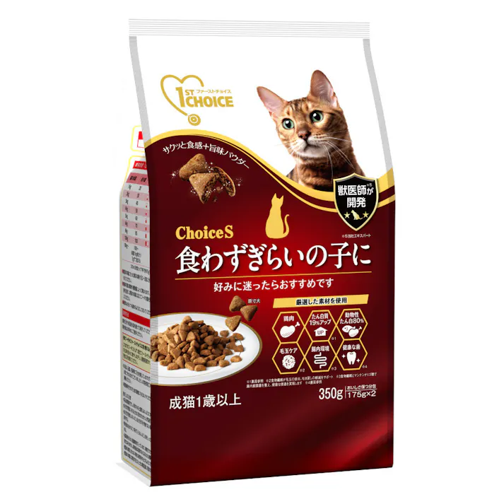 アース・ペット ファーストチョイス ChoiceS食わず嫌い成猫350g 4994527956703 2520404001【別送品】