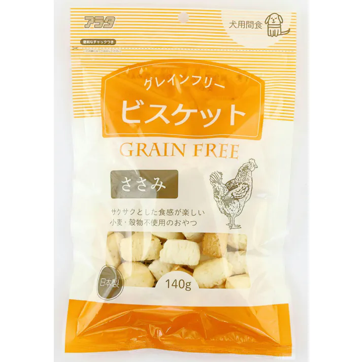 アラタ グレインフリービスケットささみ140g 4532243406814 2830869001【別送品】