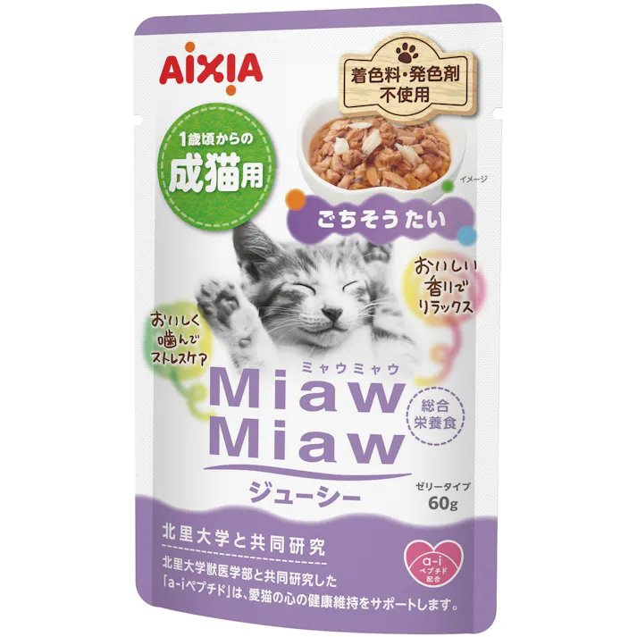 アイシア MiawMiawジューシーごちそうたい60g 4580101260375 3001258001【別送品】