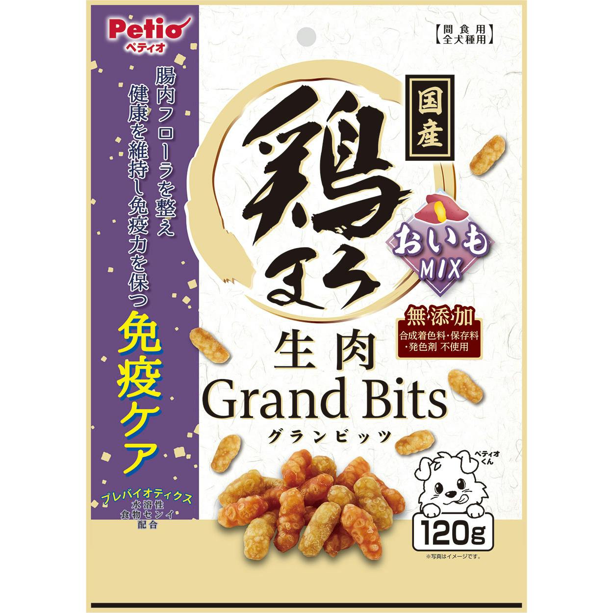 ペティオ 鶏まろ無添加生肉グランビッツおいも120g 4903588140983 3418754001 素材(お肉・魚)おやつ ペティオ 鶏まろ無添加生肉グランビッツおいも120g 4903588140983 3418754001 素材(お肉・魚)おやつ