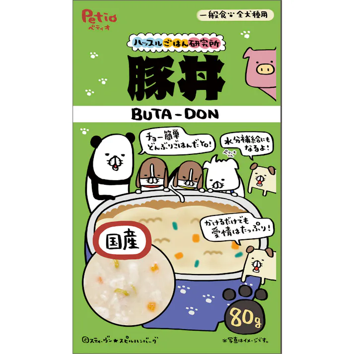 ペティオ ハッスルごはん研究所豚丼80g 4903588142109 3418987001【別送品】