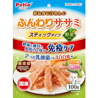 ペティオ おなかにうれしいササミST野菜100g 4903588143311 3419106001【別送品】
