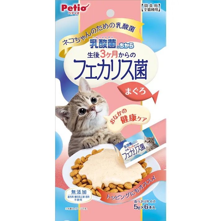ペティオ 猫乳酸菌3ヶ月フェカリス菌マグロ5g×6本 4903588144288 3419272001【別送品】