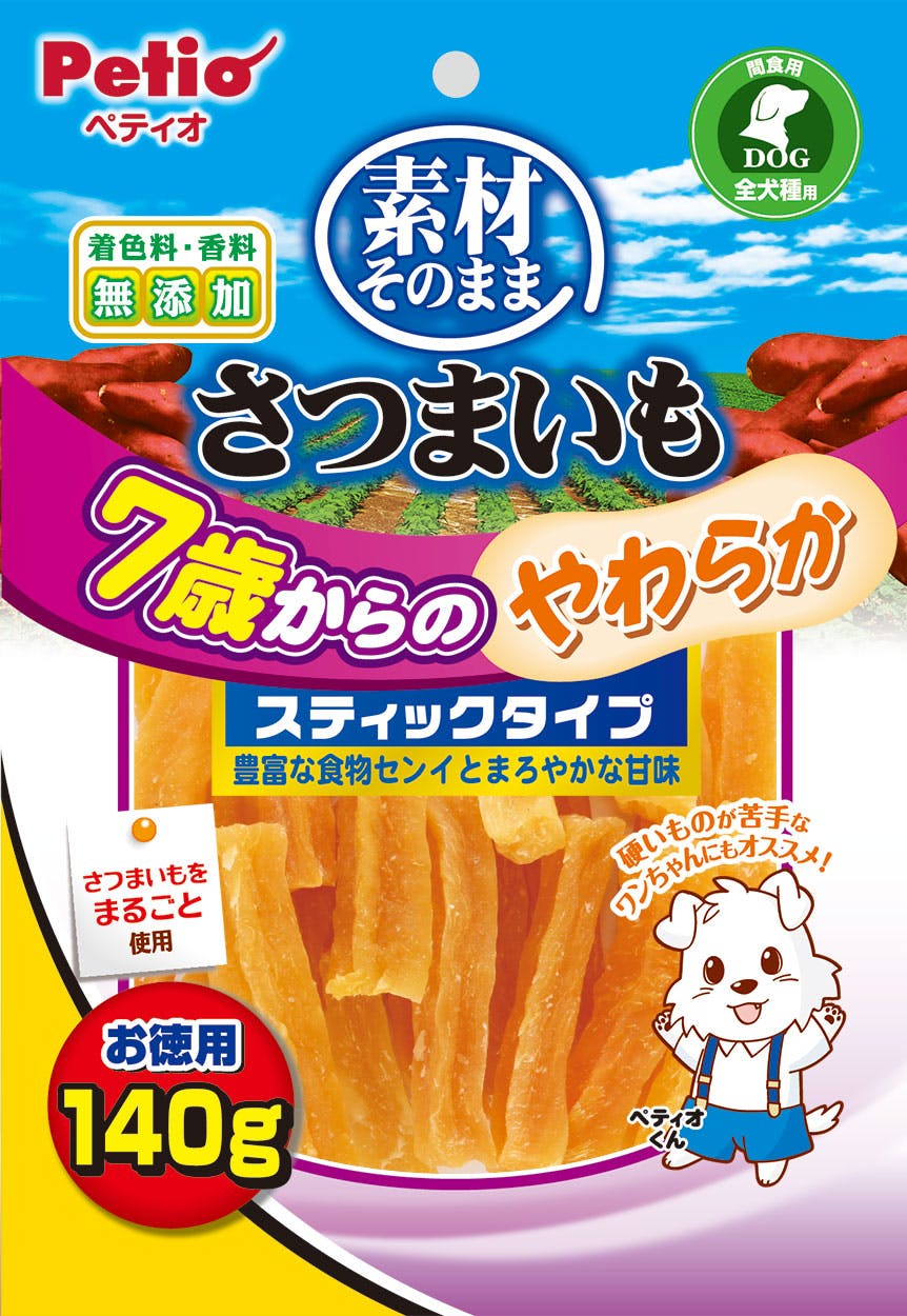 ペティオ 素材さつまいも7歳やわらかST140g 4903588144646 3419291001 スナック・ドライタイプおやつ ペティオ 素材さつまいも7歳やわらかST140g 4903588144646 3419291001 スナック・ドライタイプおやつ