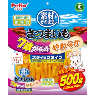 ペティオ 素材さつまいも7歳やわらかST500g 犬 フード スナック 3419293001【別送品】