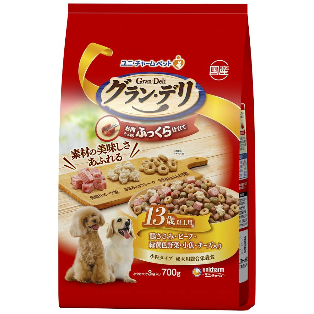 ユニ・チャーム グランデリふっくら13歳鶏ささみ700g 4520699656532 3481886001 犬用ドライフード ユニ・チャーム グランデリふっくら13歳鶏ささみ700g 4520699656532 3481886001 犬用ドライフード
