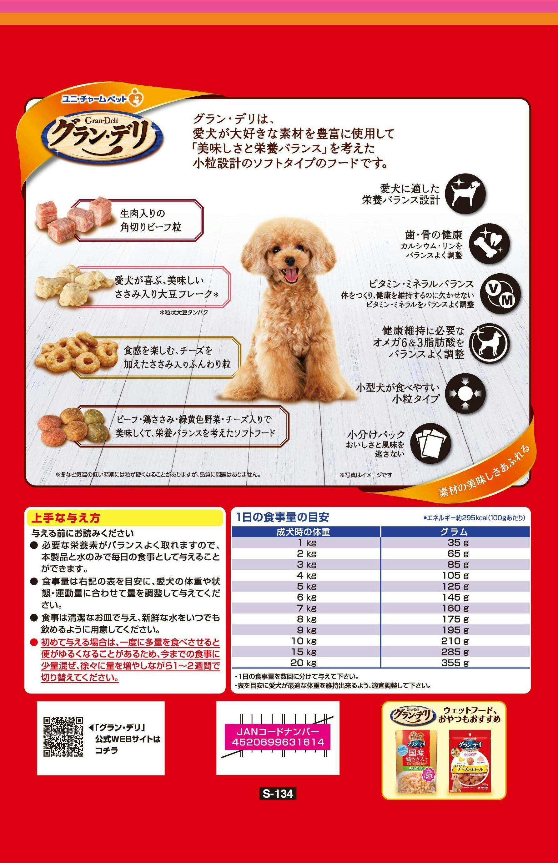 ユニ・チャーム グランデリ ふっくらビーフ鶏ささみ 2.9kg