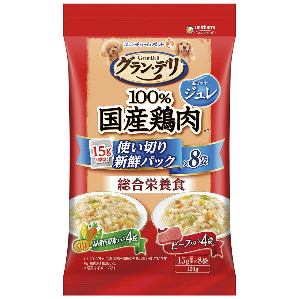 ユニ・チャーム グランデリ鶏肉P総合ジュレ成犬YB120g 4520699658734 3482792001 犬用ウェットフード(パウチ) ユニ・チャーム グランデリ鶏肉P総合ジュレ成犬YB120g 4520699658734 3482792001 犬用ウェットフード(パウチ)